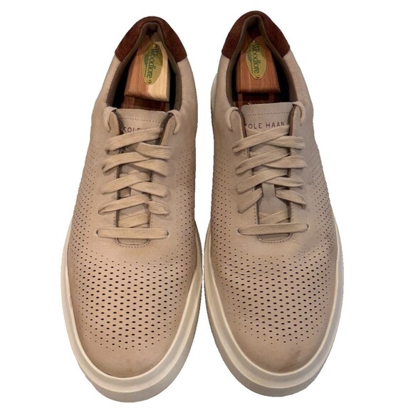 Men’s Cole Haan GrandPRO Rally Laser Cut Leather Sneakers Size 13 Irish Coffee - Picture 5 of 9